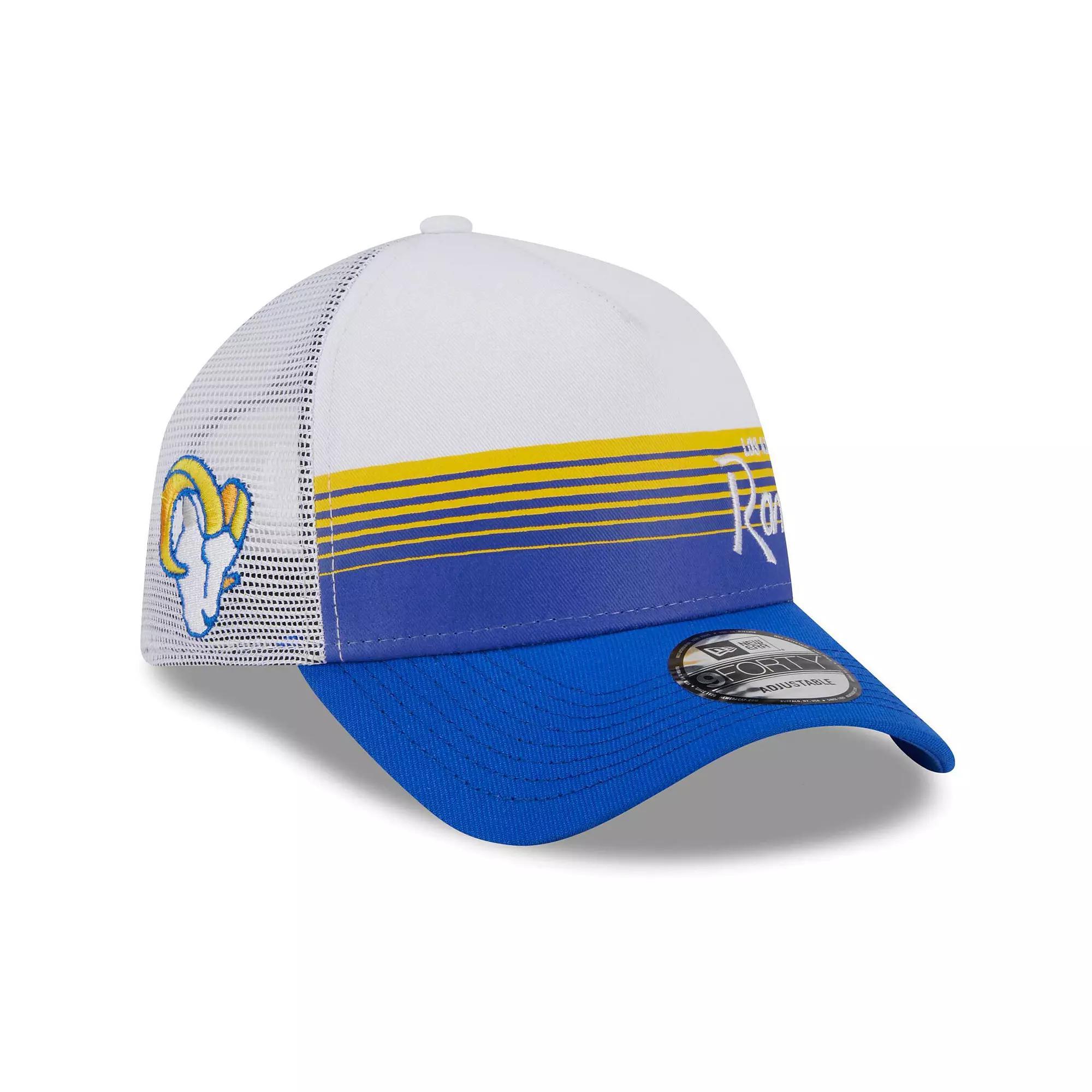 Men's New Era Royal Los Angeles Rams Horizon 9FORTY Snapback Hat, Blue Product Image