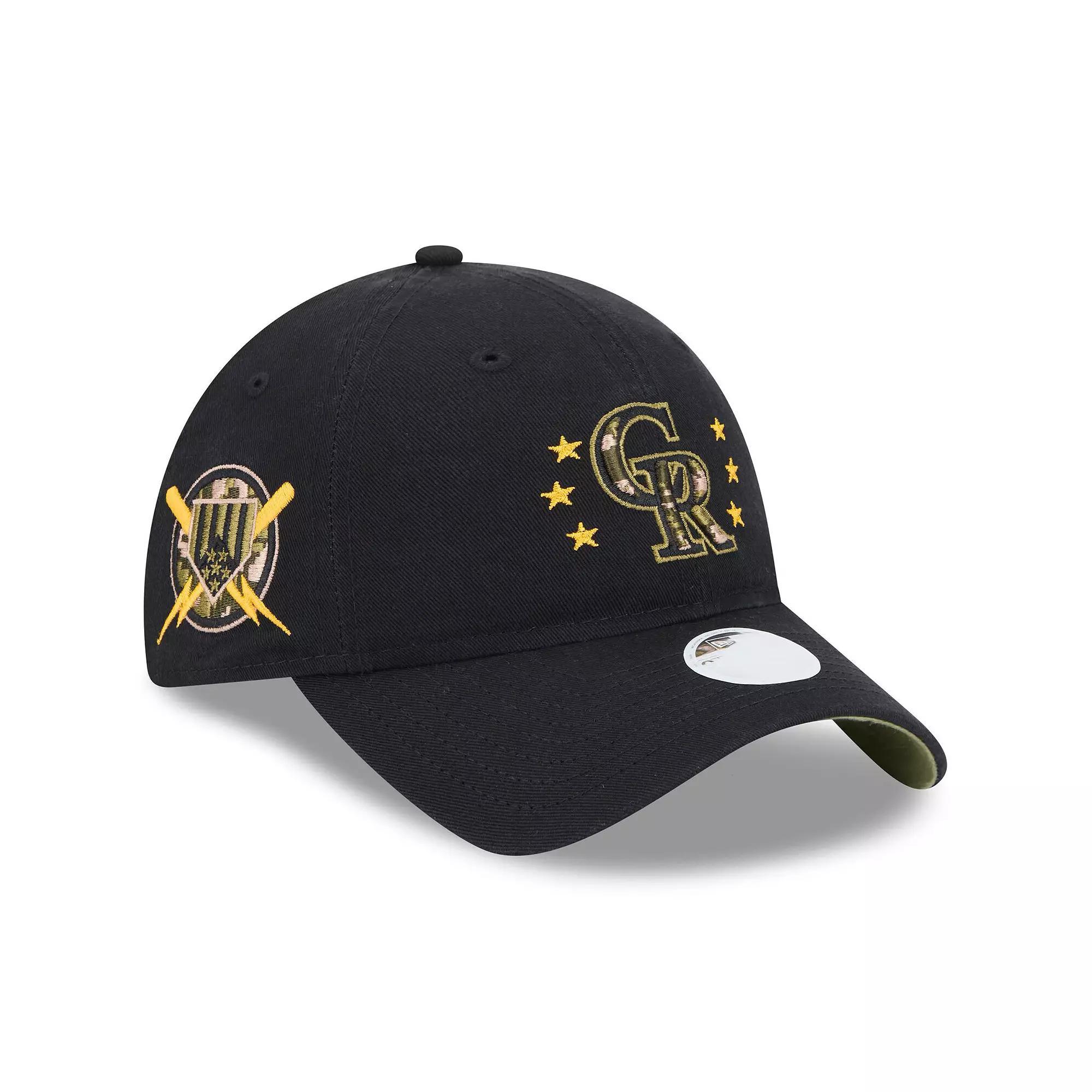 Women's New Era  Black Colorado Rockies 2024 Armed Forces Day 9TWENTY Adjustable Hat Product Image