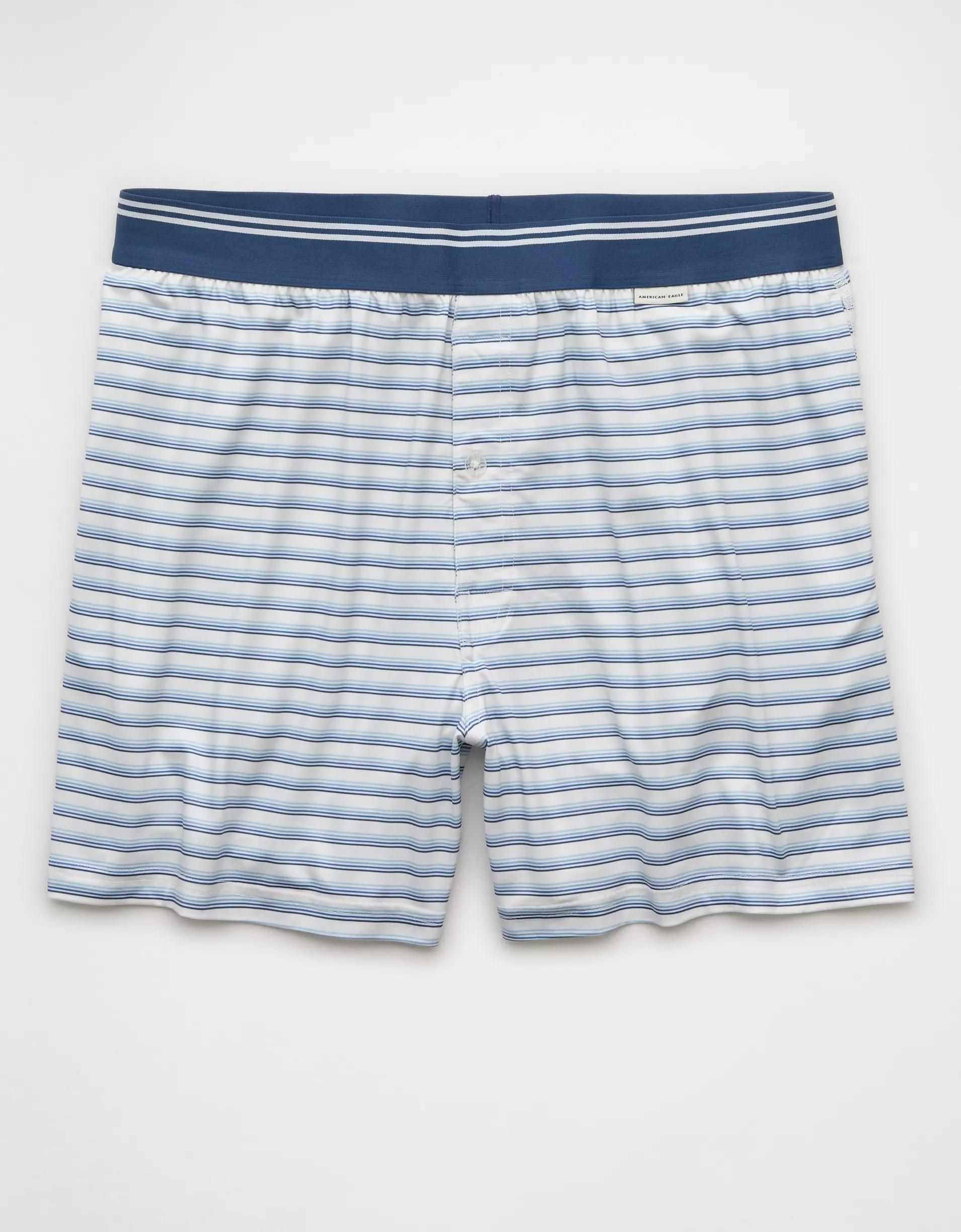 AEO Men's Striped Ultra Soft Pocket Boxer Short Product Image