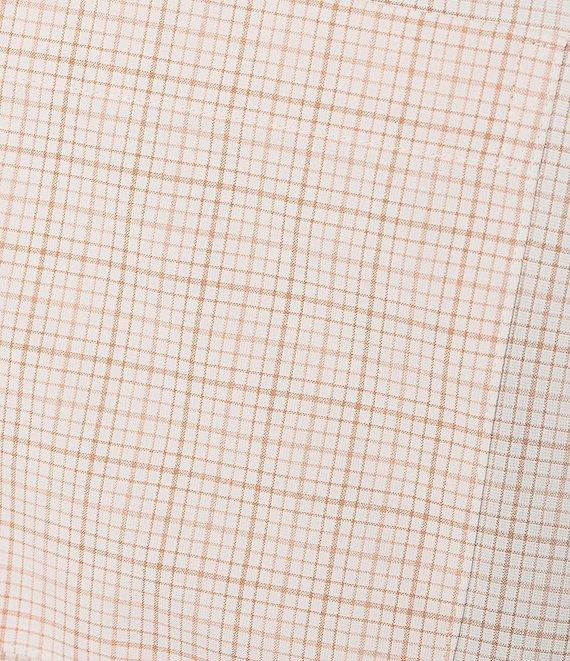 Roundtree & Yorke Performance The Traveler Long Sleeve Checked Chambray Sport Shirt Product Image