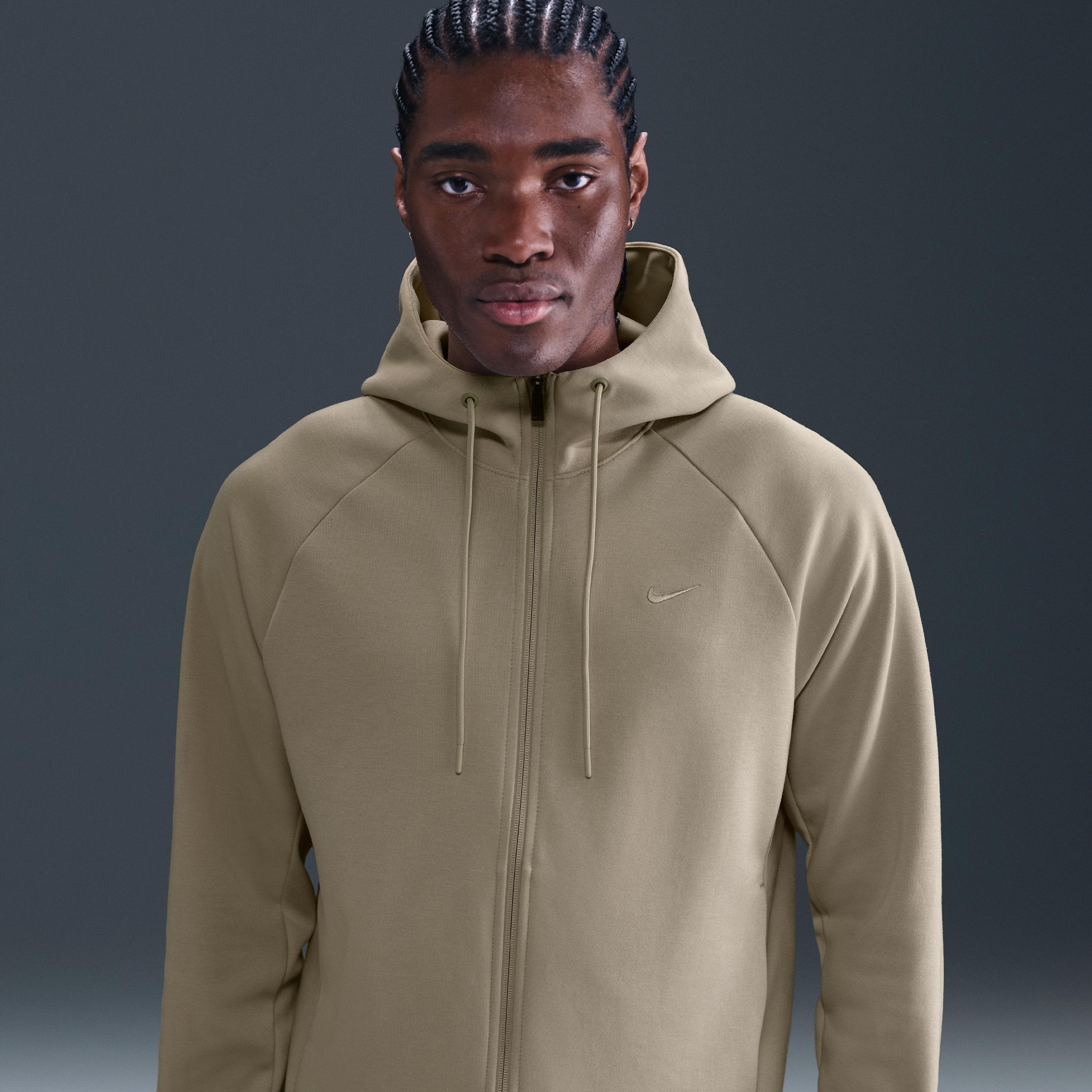 Nike Men's Primary Fleece Dri-FIT UV Full-Zip Performance Hoodie Product Image