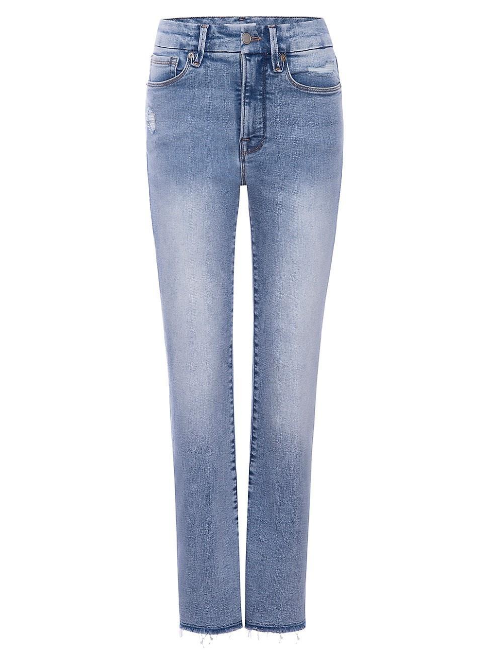 Womens Good Legs Straight Jeans | Extra Stretch, Flat Tummy Tech, Gap-Proof Waistband High Waisted Skinny Jeans | Indigo, 4 Siz Product Image