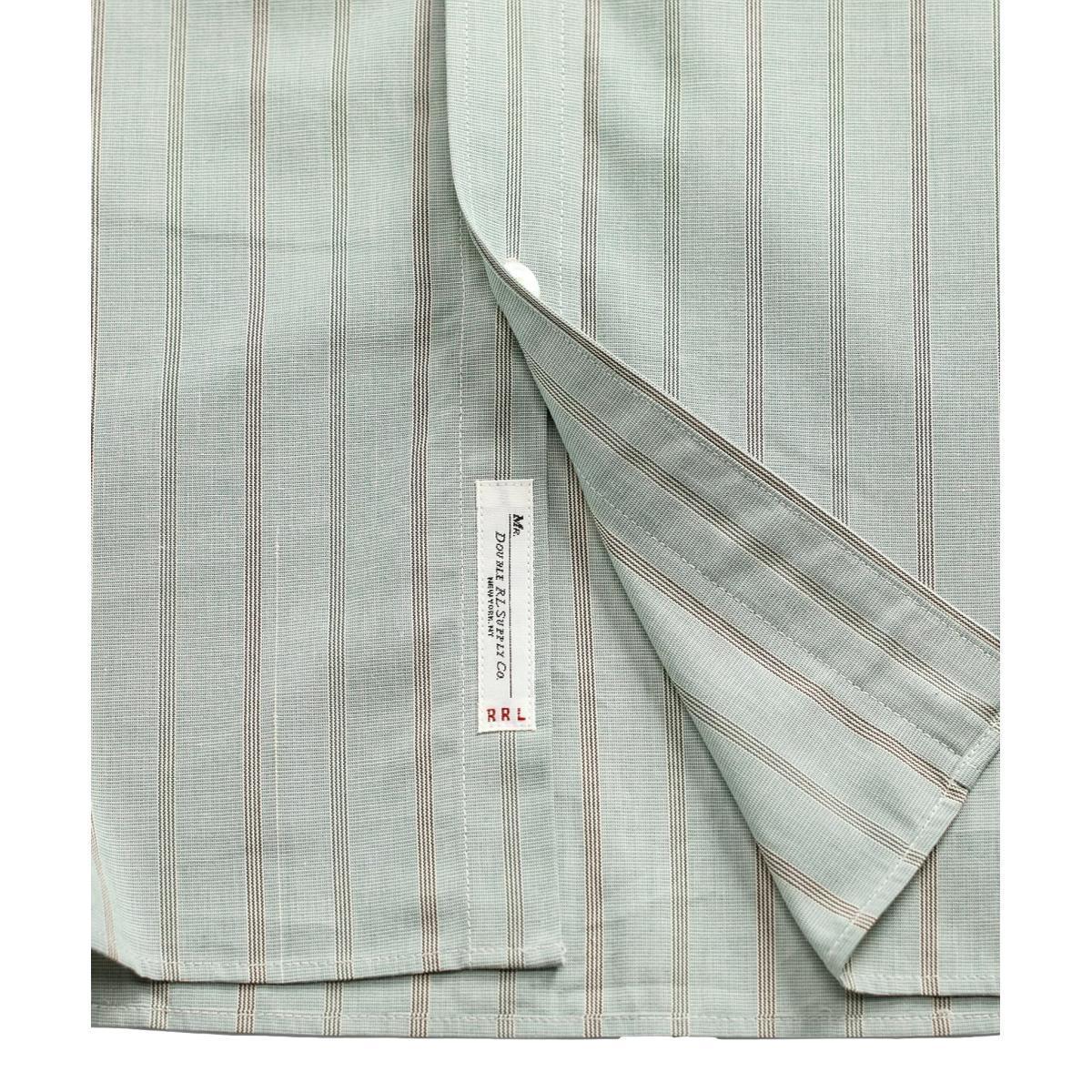 Slim Fit Striped Dobby Shirt Green Multi Product Image