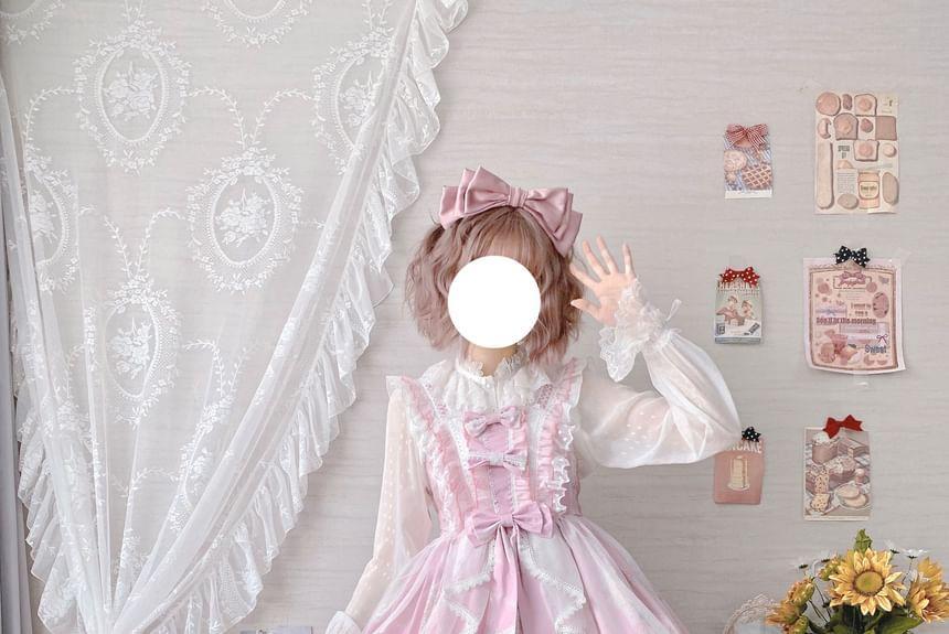 Cartoon Print Ruffled Mini A-Line Lolita Dress / Petticoat Product Image