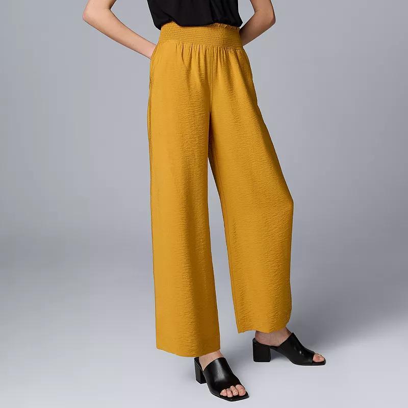 Women's Simply Vera Vera Wang Wide Leg Travel Pants, Size: Medium, Maritime Blue Product Image