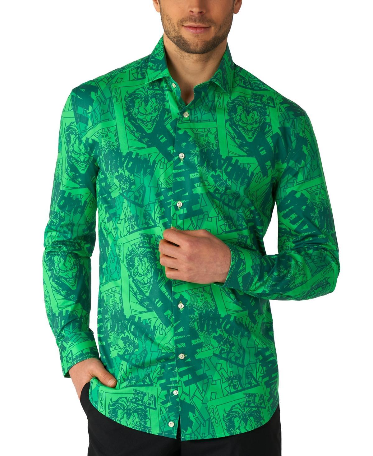 Men's OppoSuits Character Button-Down Shirt, Size: XS, The Joker Product Image