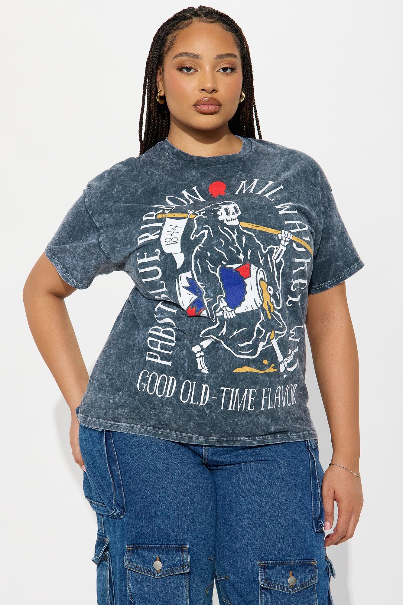 PBR Reaper Washed Oversized Tee - Charcoal Product Image