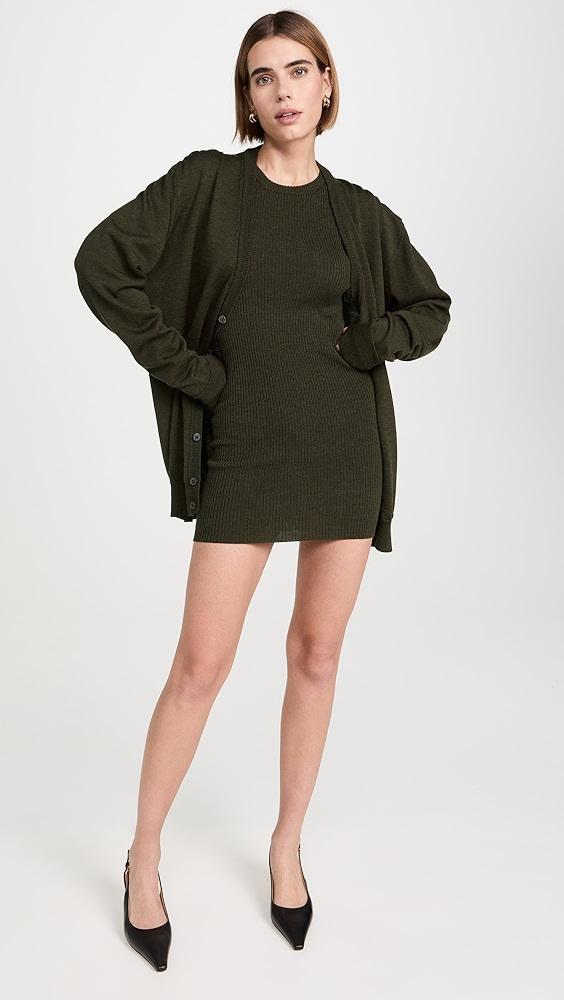 WARDROBE.NYC Ribbed Long Sleeve Dress Mini | Shopbop Product Image