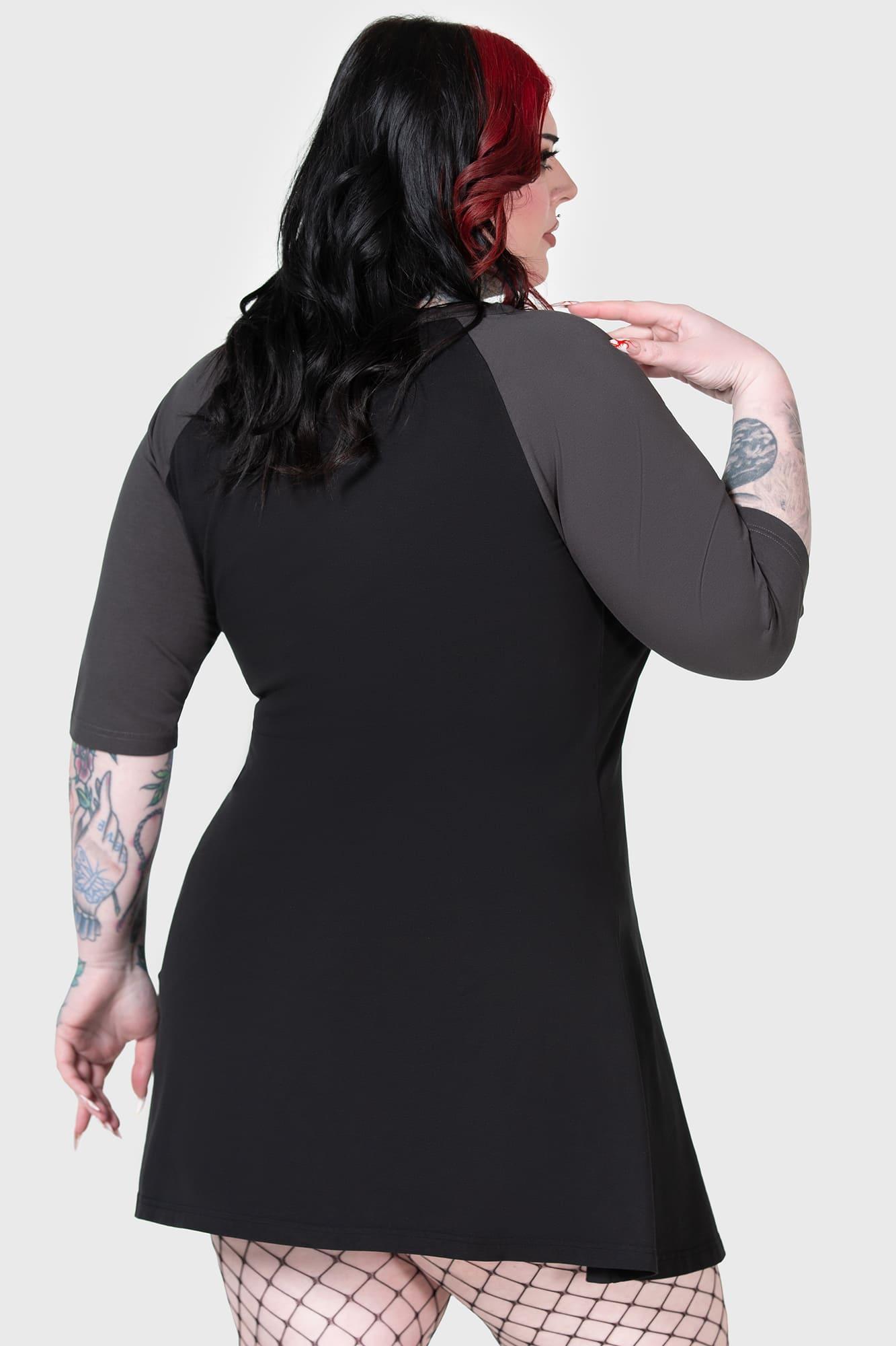 Bad 2 The Bone Raglan Dress - Resurrect Female Product Image