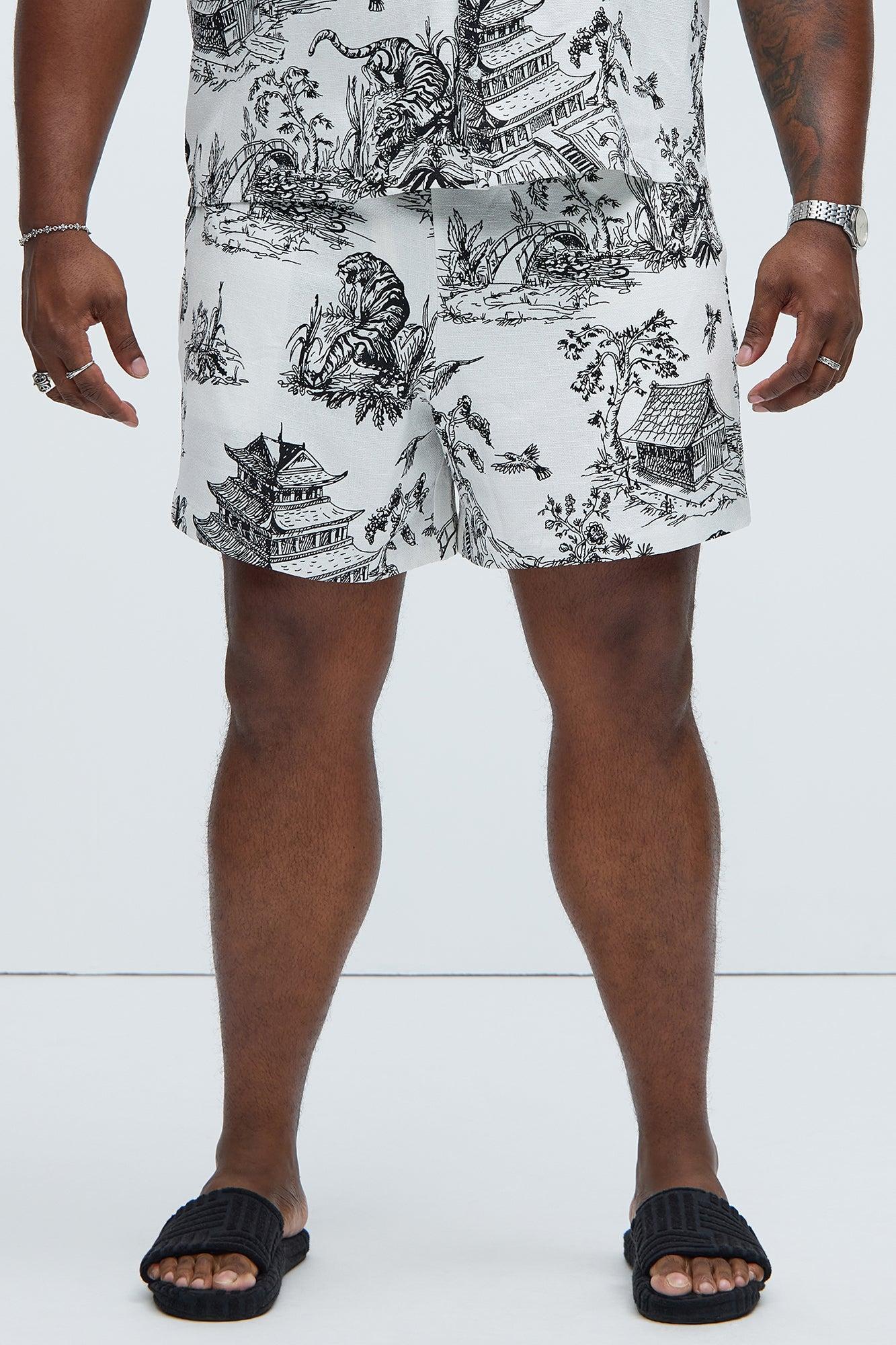 Pagoda Warm Up Shorts - Black/White Product Image