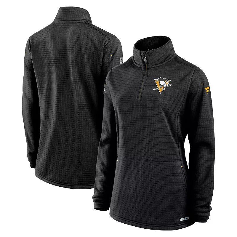 Women's Fanatics  Blue Colorado Avalanche Authentic Pro Rink Lightweight Quarter-Zip Pullover Top, Size: XL Product Image