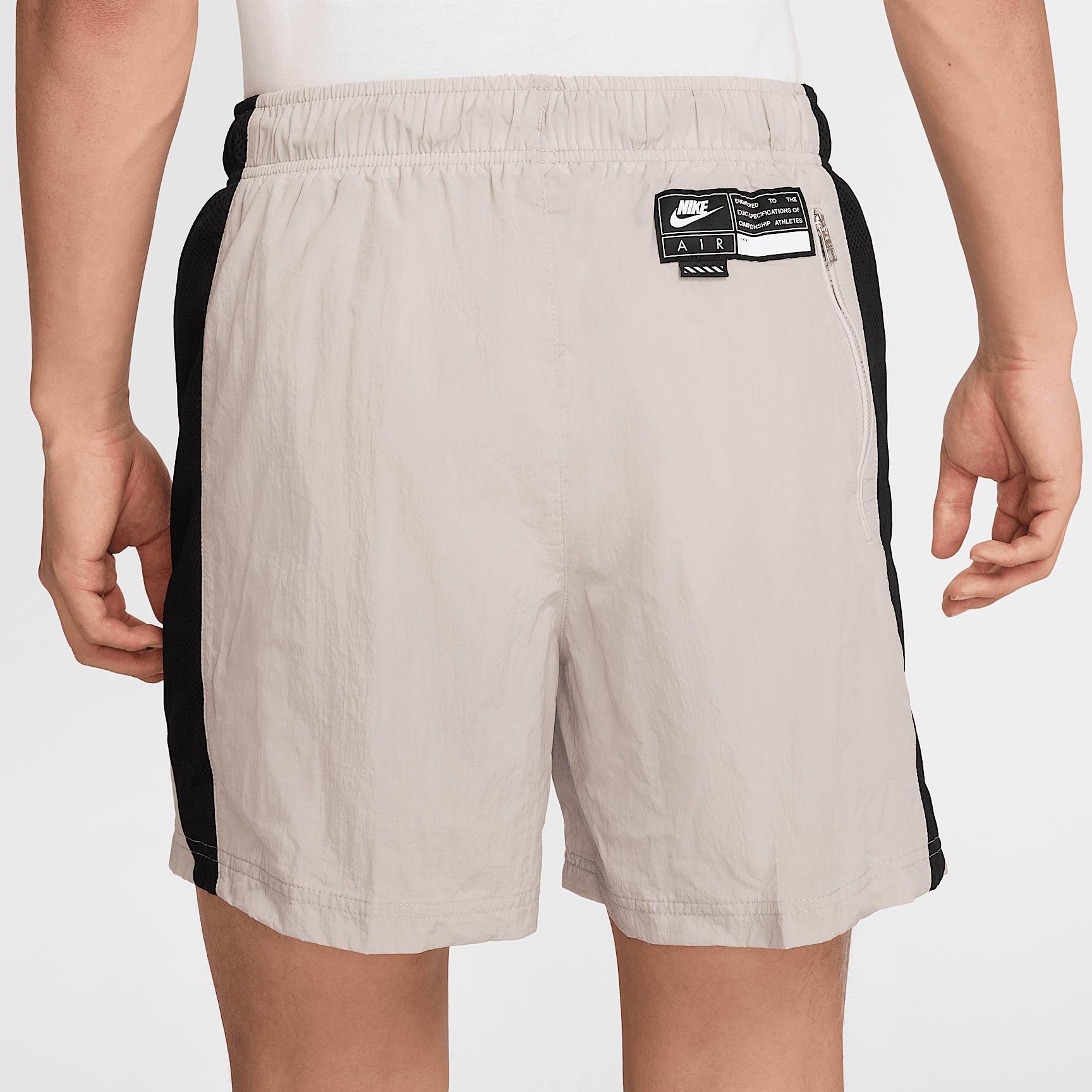 Nike Mens Air Woven Nylon Shorts in College Grey/Black Product Image