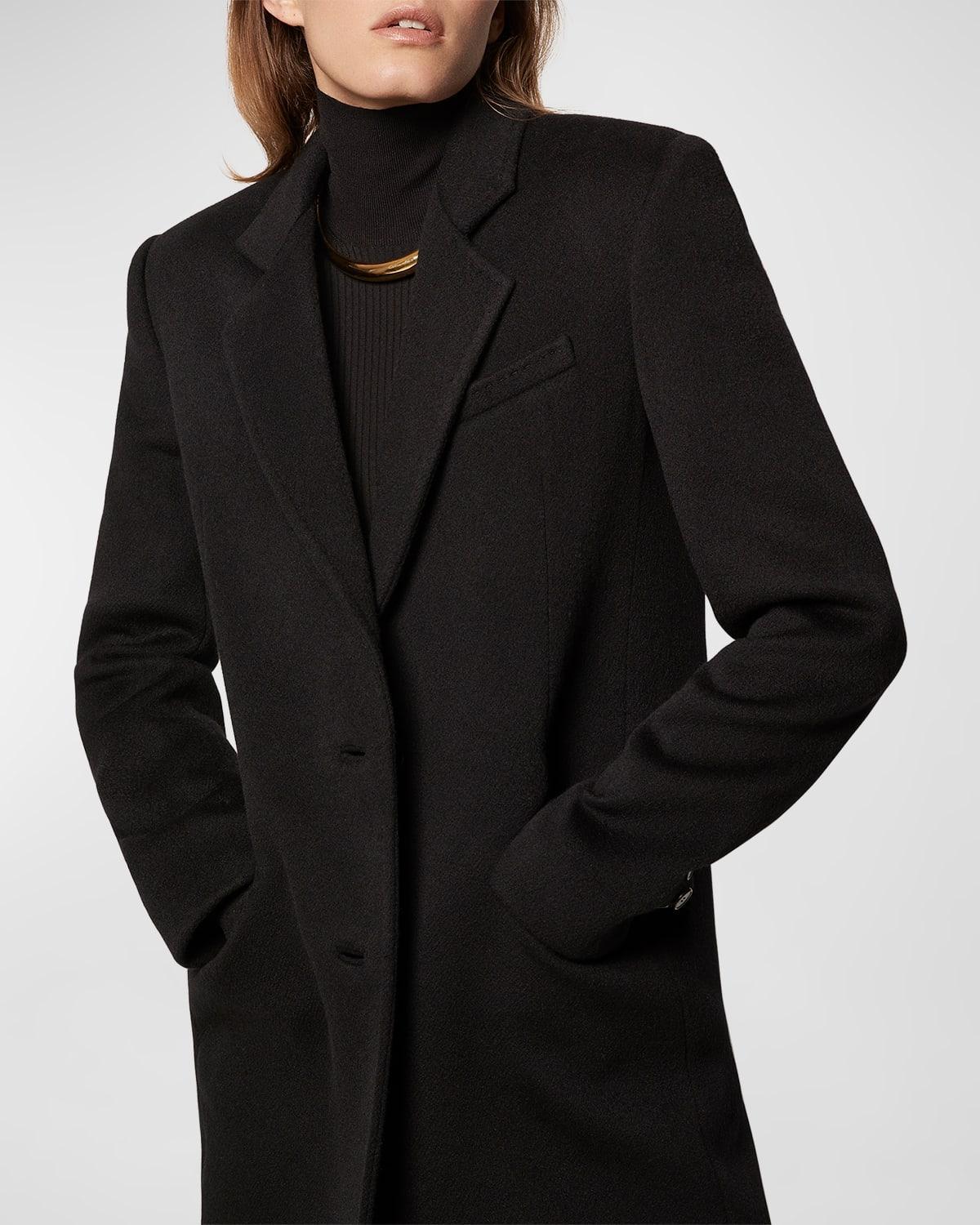 Cashmere Blend Tailored Peacoat Product Image