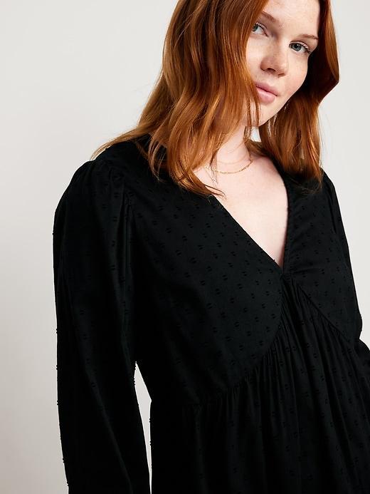 Clip-Dot Mini Swing Dress Product Image