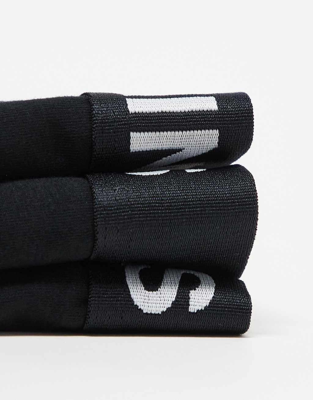 AllSaints 3-pack cotton trunks in black Product Image