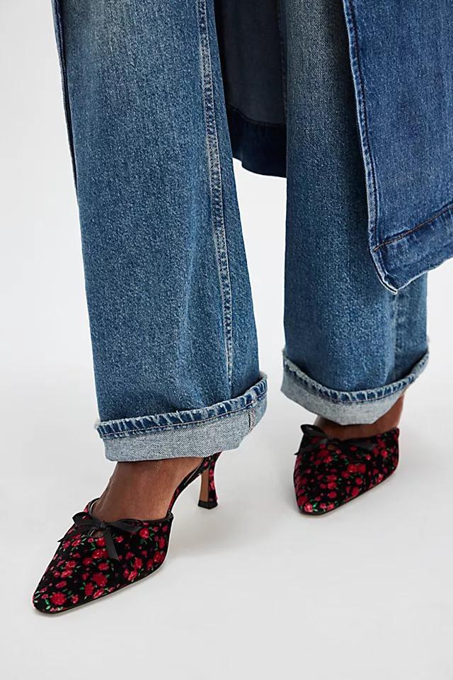 For Love & Lemons Lyana Slingback Heels Product Image