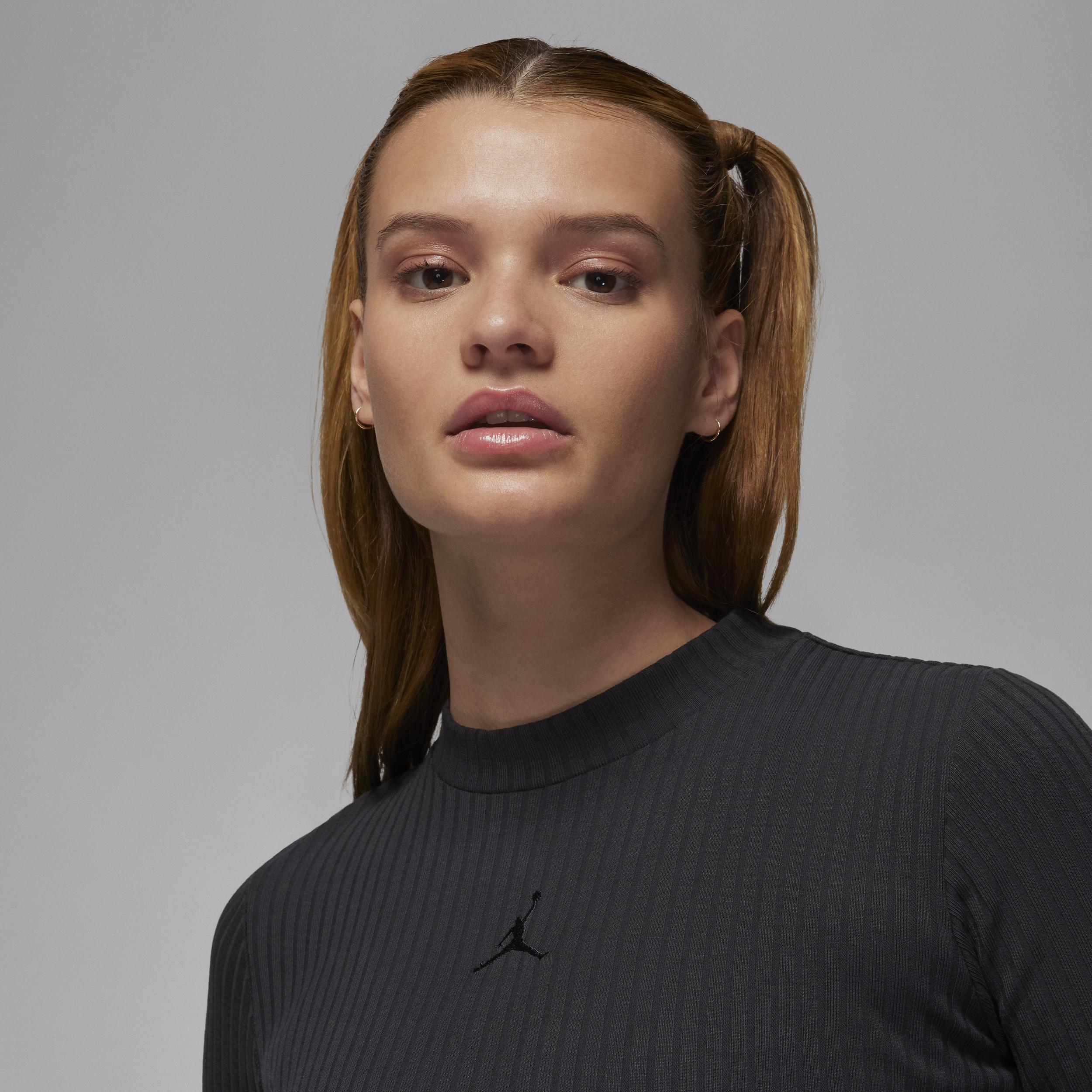 Jordan long sleeve high cut hem top Product Image