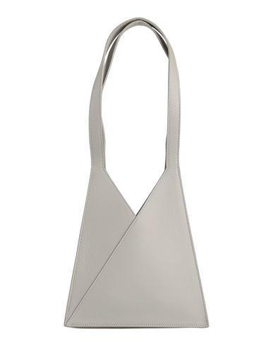 MM6 MAISON MARGIELA Woman Shoulder Bag Grey Size - Cow Leather Product Image