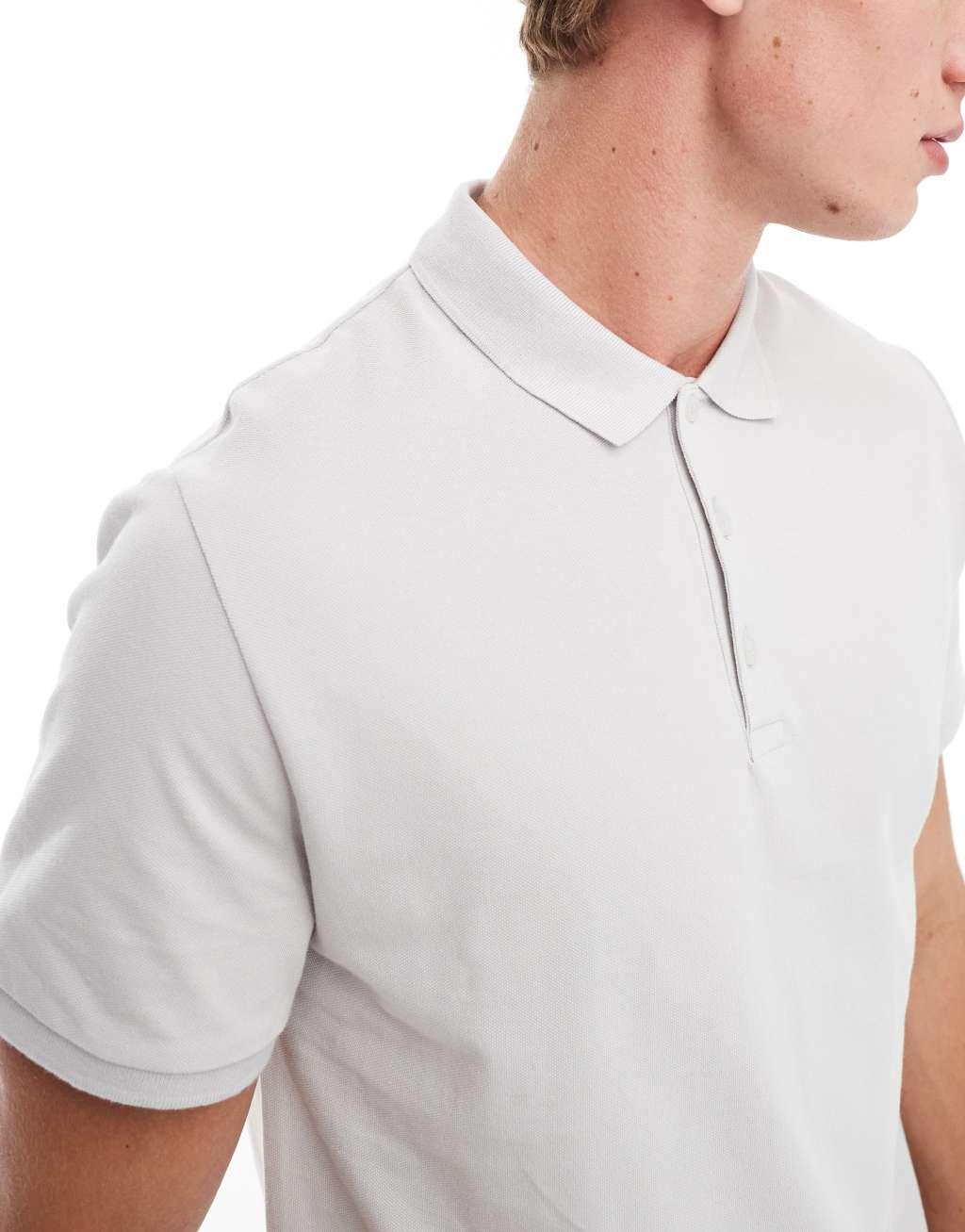 ASOS DESIGN 3 pack pique polos in multiple colors Product Image