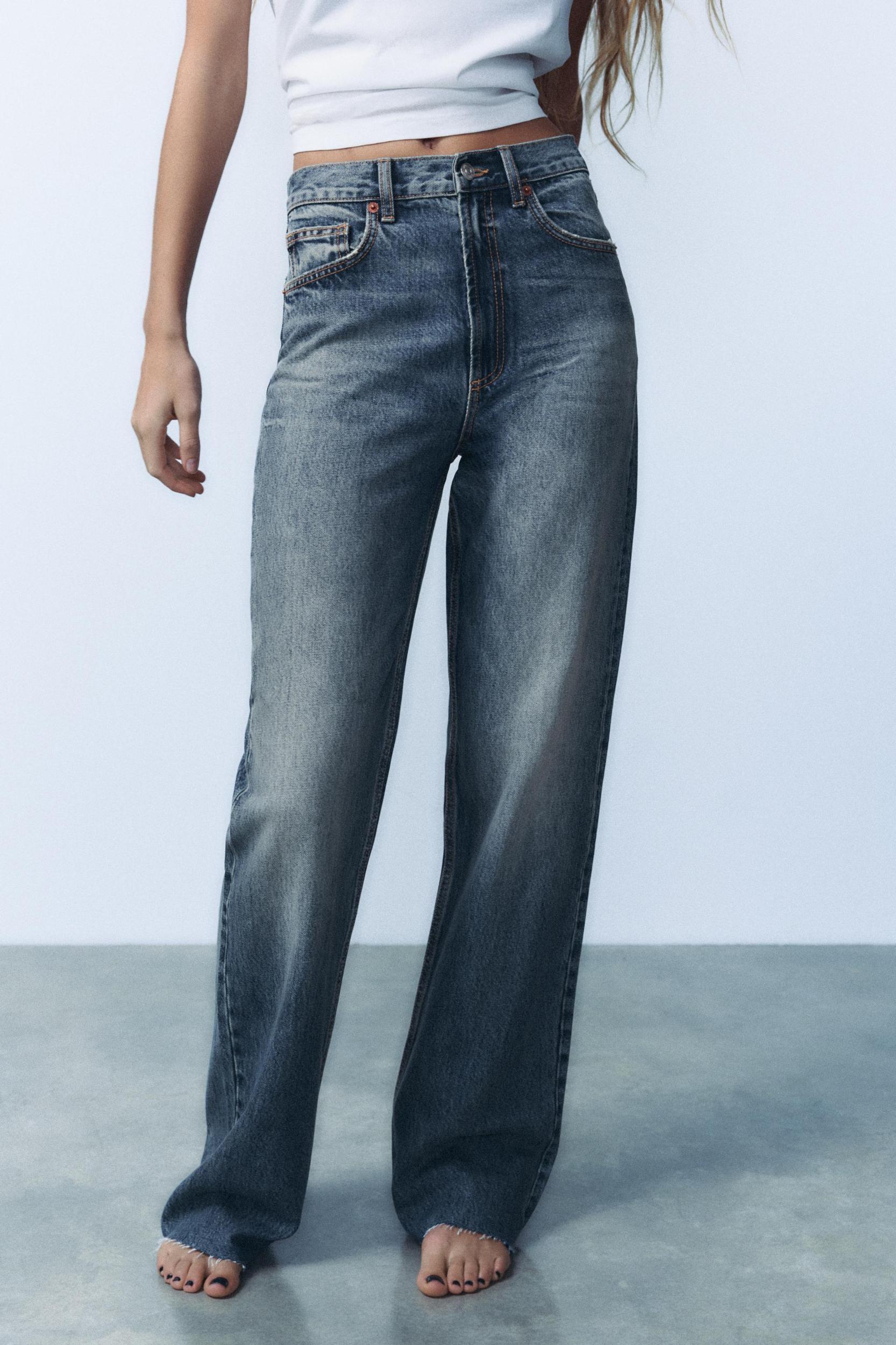 FULL LENGTH TRF HIGH RISE WIDE LEG JEANS Product Image