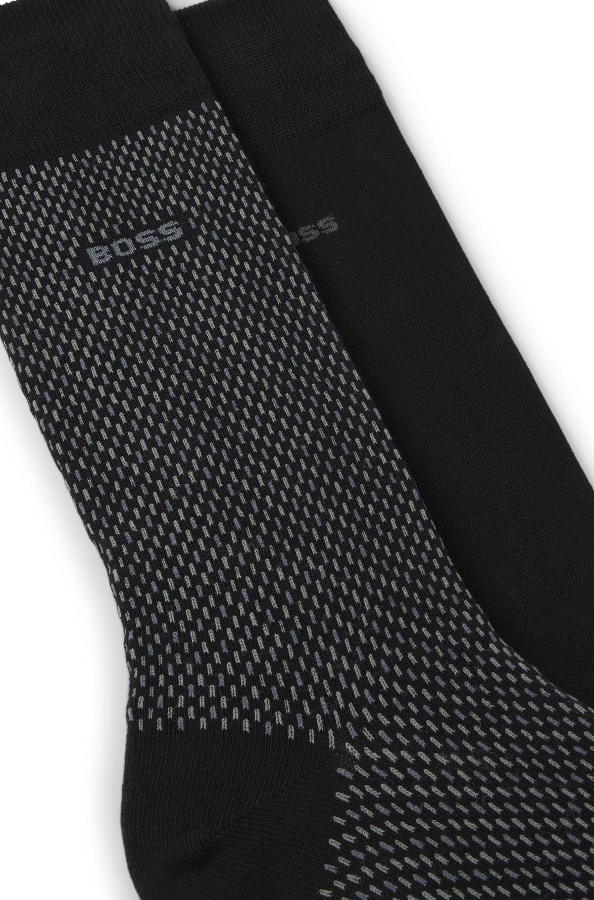 Two-pack of regular-length socks with logo details Product Image