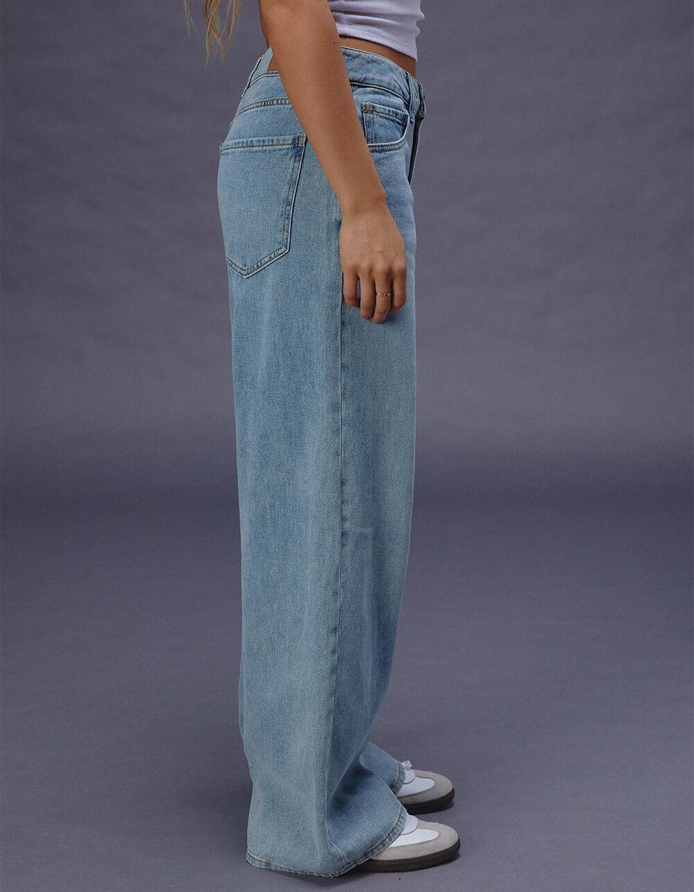 RSQ Womens High Rise Baggy Jeans - MEDIUM WASH Product Image