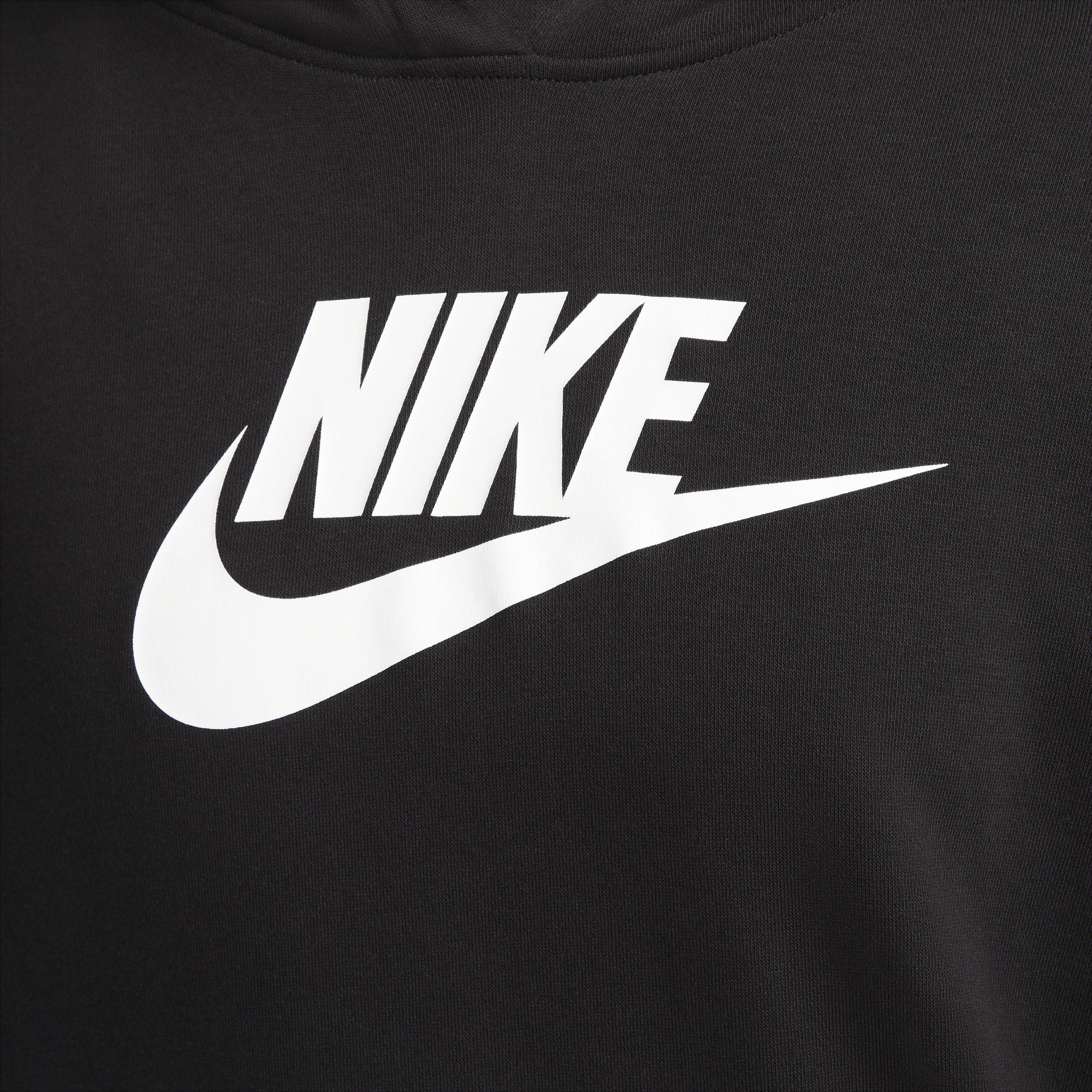 Women's Nike Sportswear Club Large Logo Fleece Hoodie, Size: XS, Black Product Image