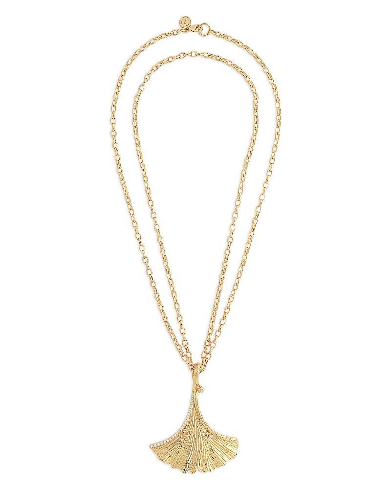 Anabel Aram Gingko Pendant Necklace in 18K Gold Plated, 36 Product Image
