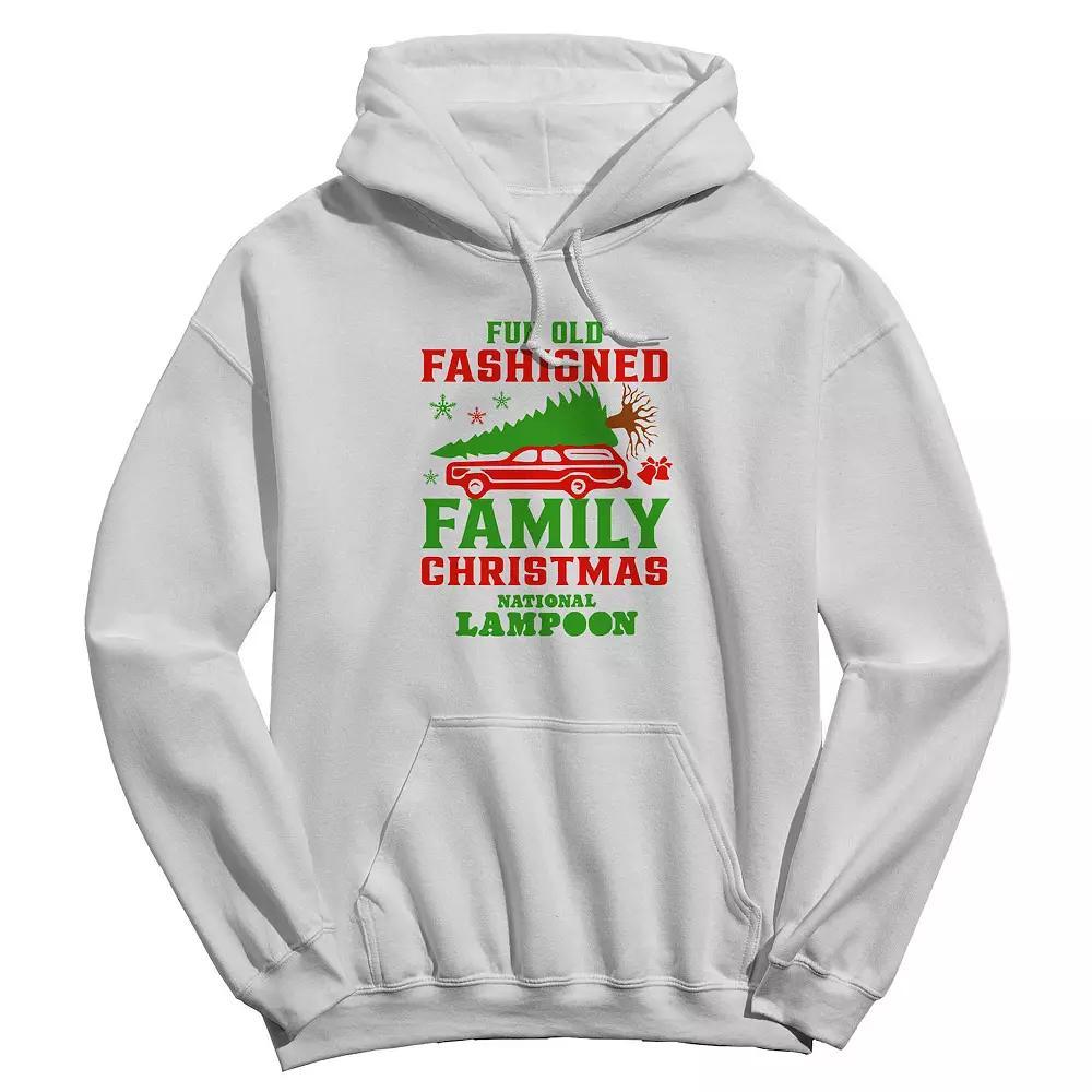 Men's Fun Old Fashioned Family National Lampoon's Christmas Vacation Graphic Hoodie, Size: Medium, White Product Image