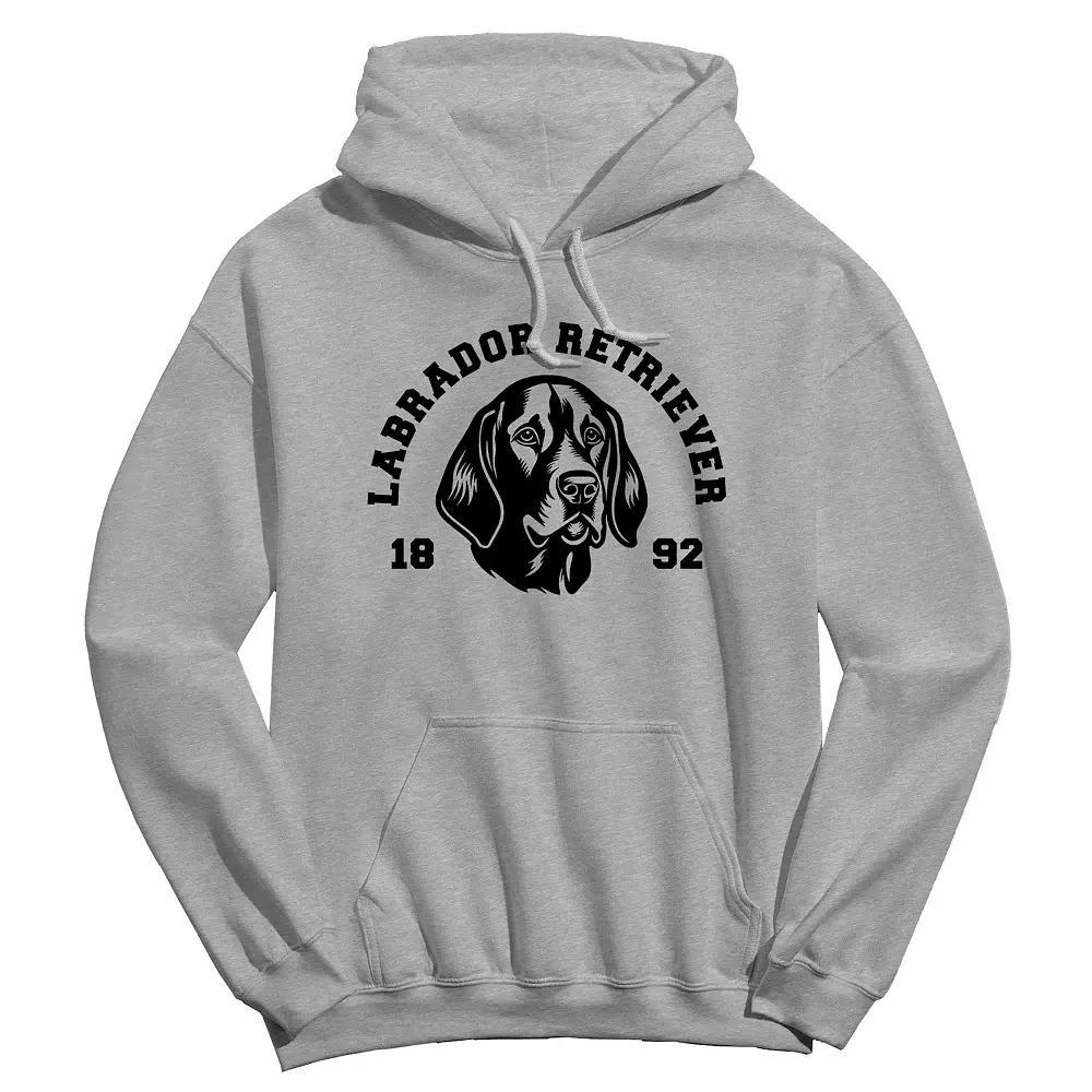 Men's COLAB89 Labrador Retriever Graphic Hoodie, Size: Medium, Sport Gray Product Image