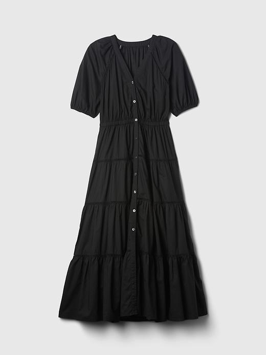 Tiered Maxi Shirtdress Product Image