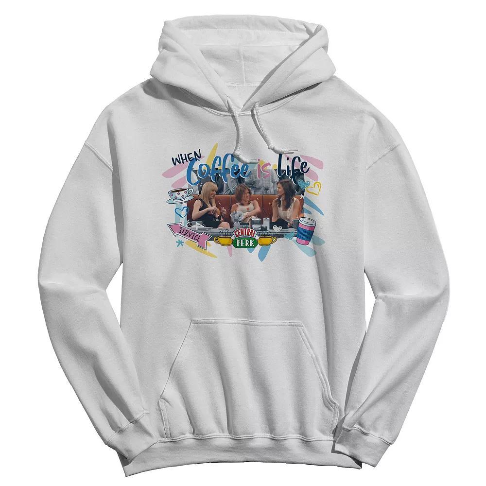 Men's Coffee Is Life Graphic Hoodie, Size: Large, White Product Image