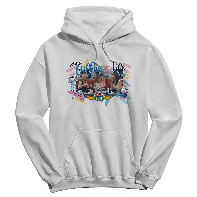 Men's Coffee Is Life Graphic Hoodie, Size: Large, White Product Image