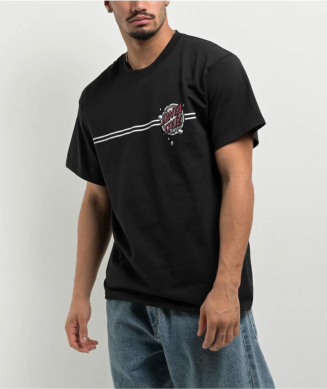 Santa Cruz Roskopp Destruct Black T-Shirt Product Image