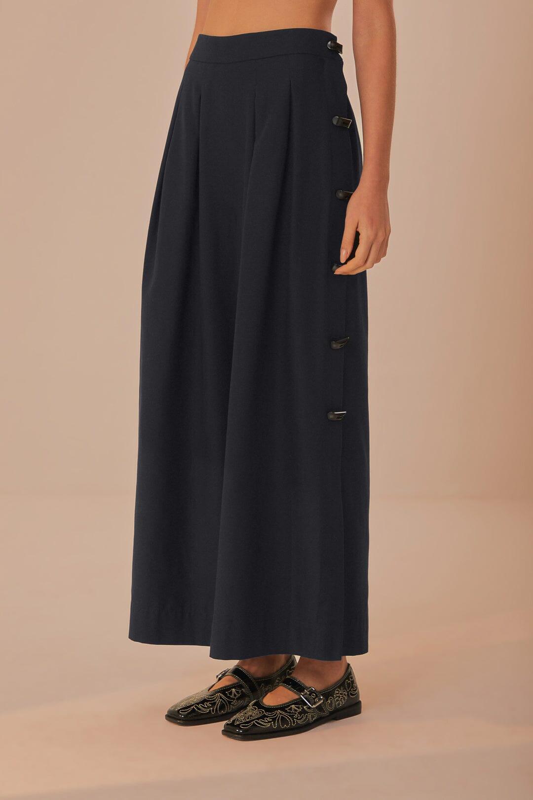 Black Button Pants, BLACK / XXS Product Image
