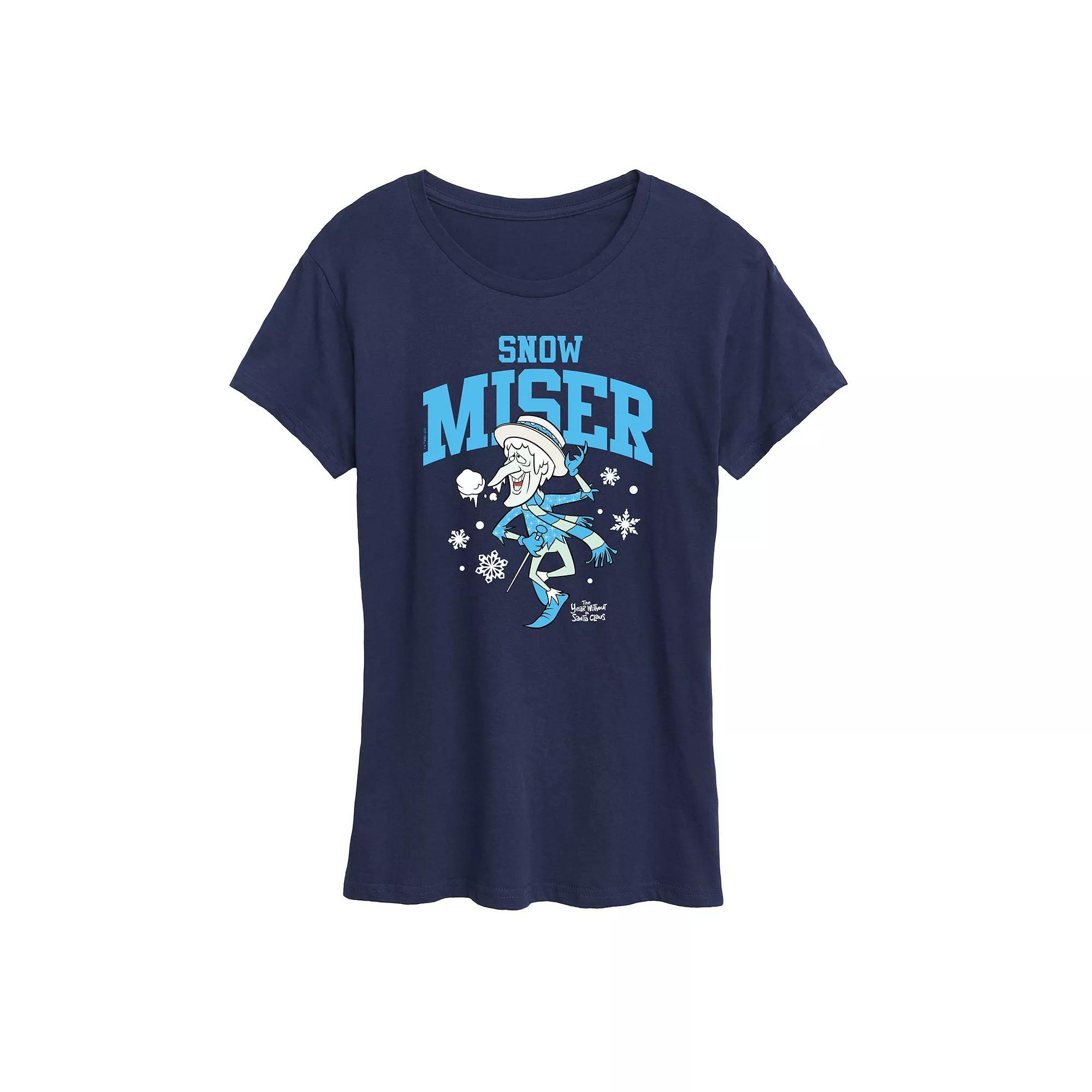 Womens The Year Without Santa Claus Snow Miser Graphic Tee, Girls Blue Product Image