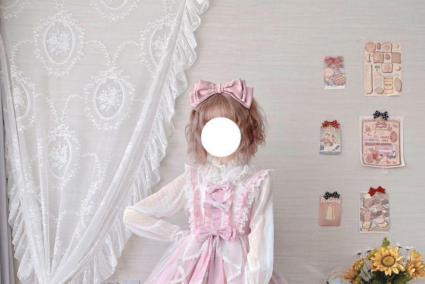 Cartoon Print Ruffled Mini A-Line Lolita Dress / Petticoat Product Image