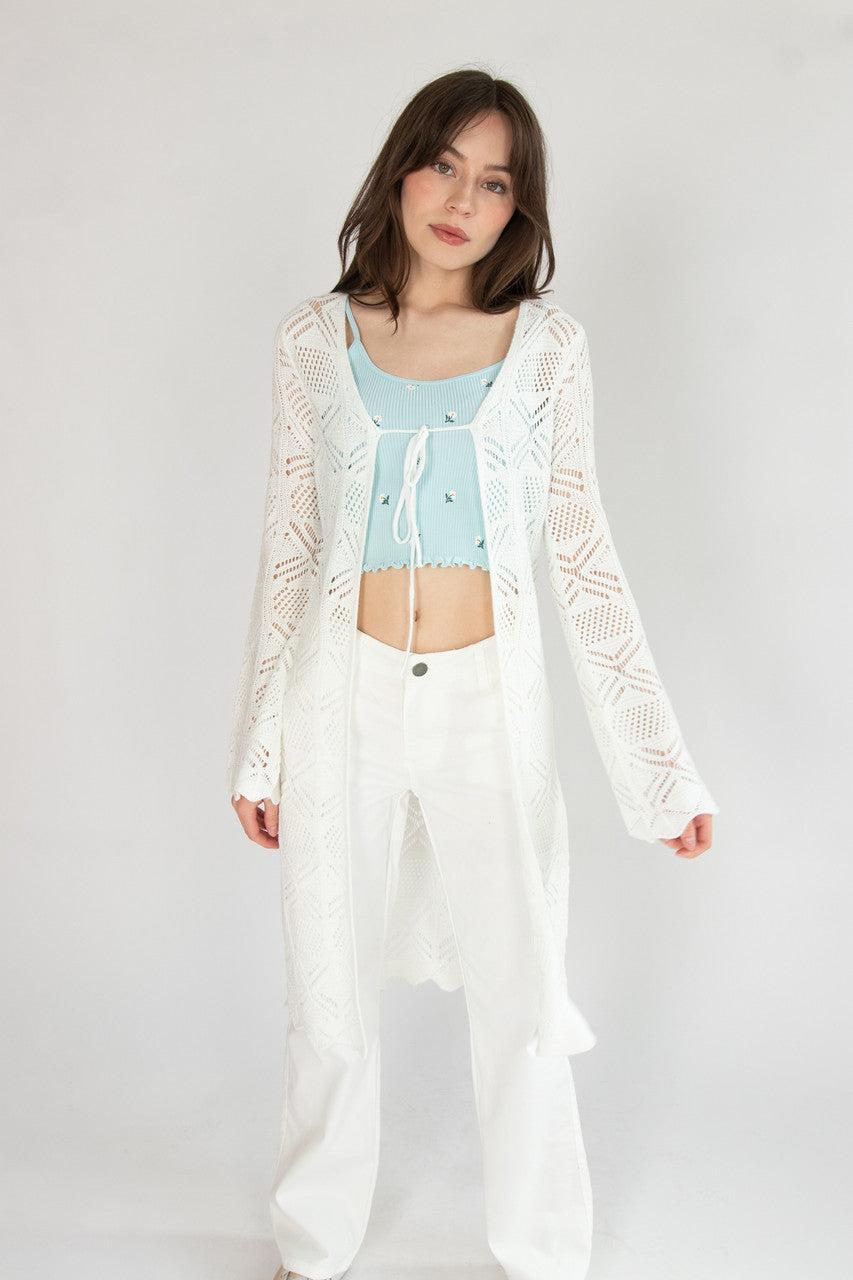 Pointelle Duster Cardigan Product Image
