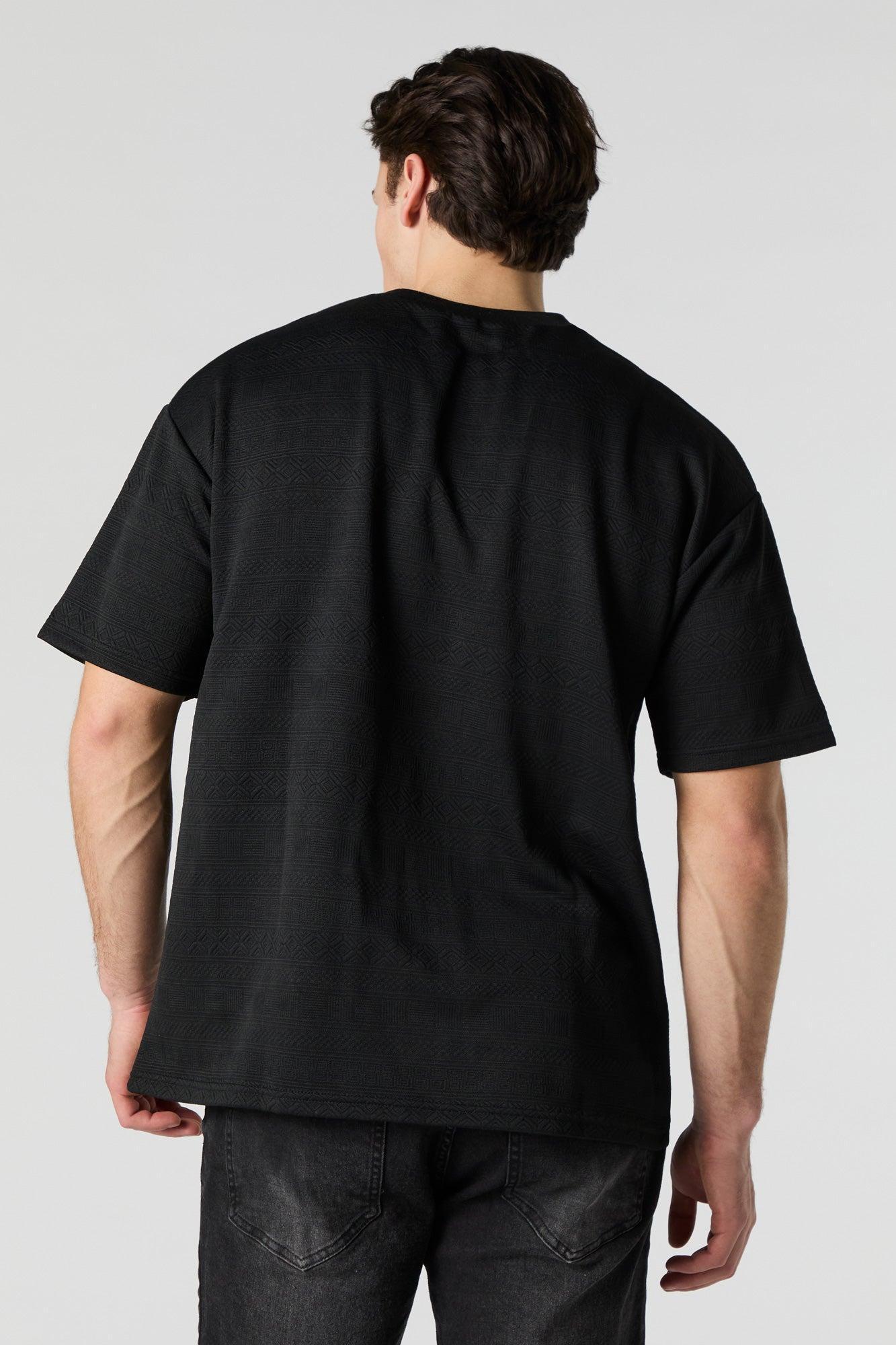 Geo Textured Relaxed T-Shirt Male Product Image