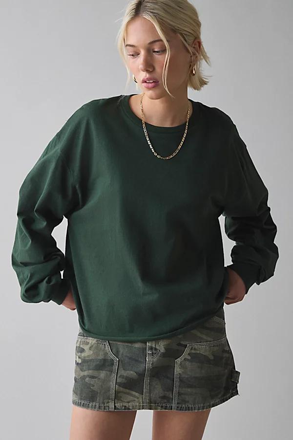 Urban Renewal Remade Boxy Cropped Long Sleeve Tee Mens at Urban Outfitters Product Image