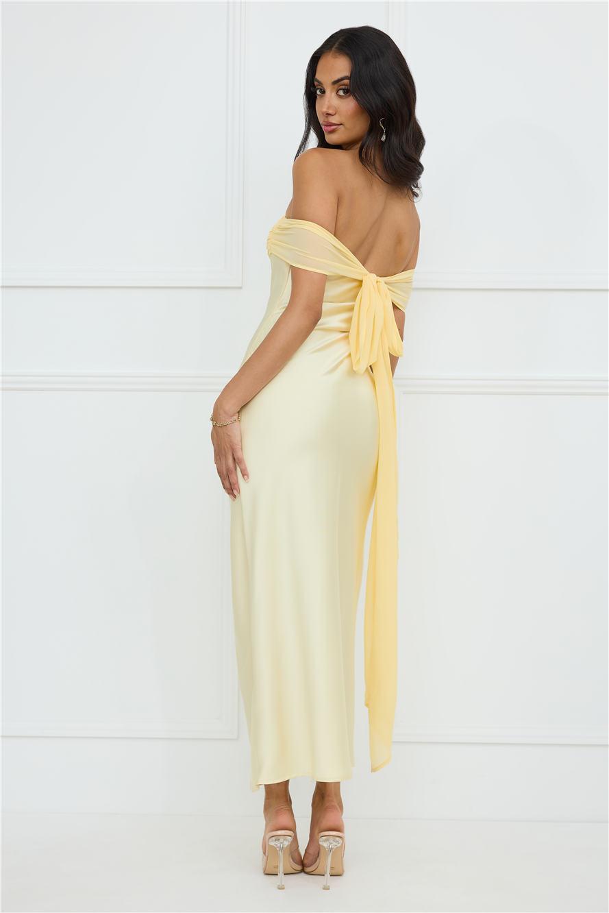 Daisy Darling Strapless Maxi Dress Yellow Product Image