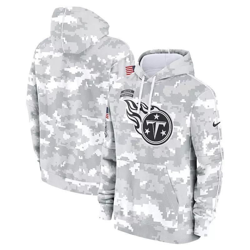 Men's Nike Arctic Camo Tennessee Titans 2024 Salute to Service Club Fleece Pullover Hoodie, Size: Medium, Team Product Image