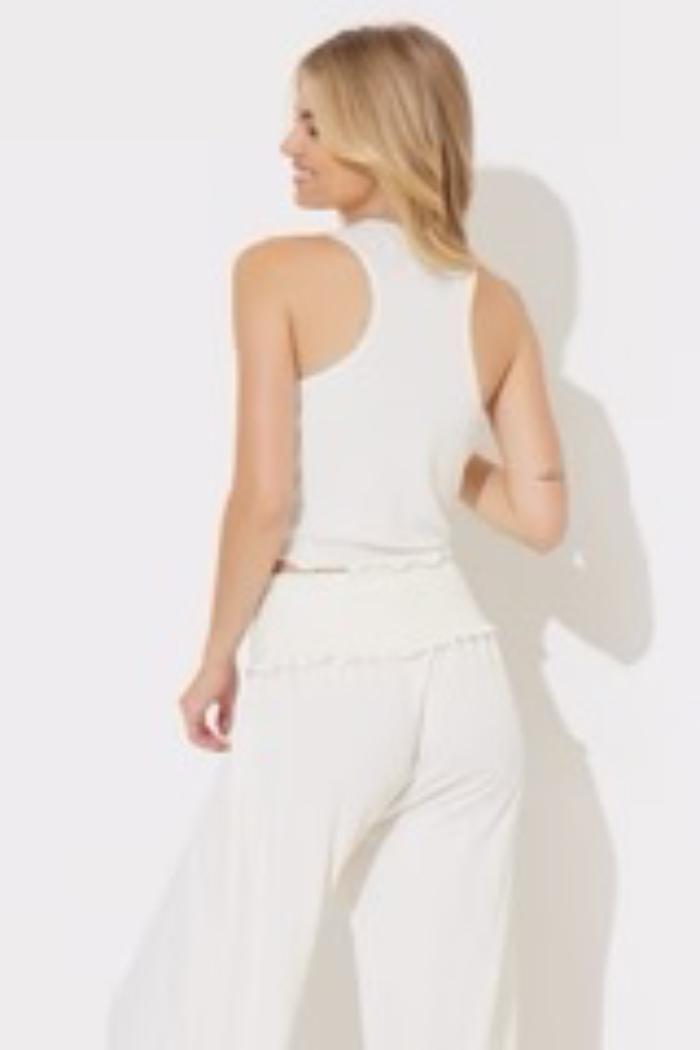 Rib Ruched Tank Product Image