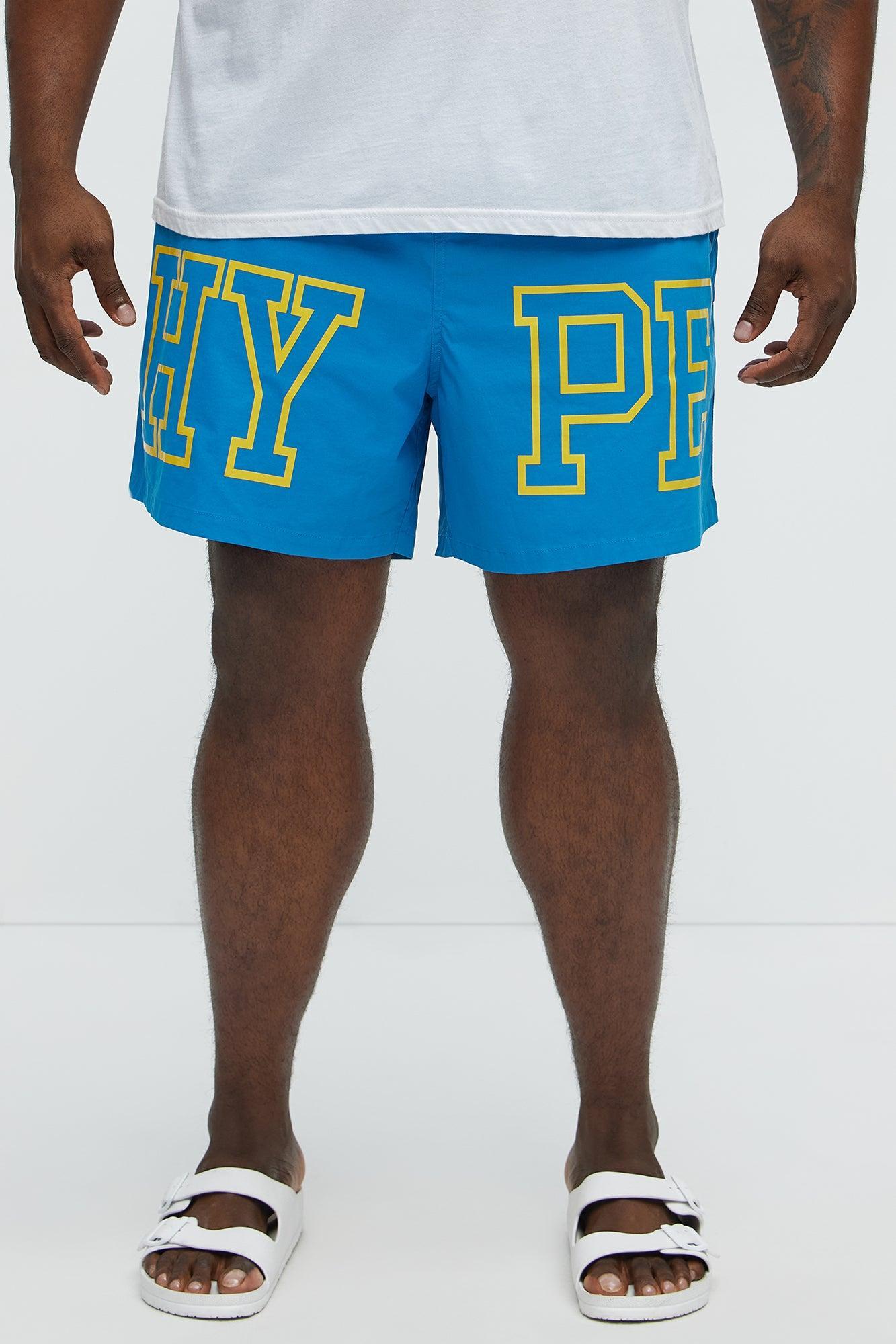 Hype Summer Swim Mid Trunk - Blue/combo Product Image