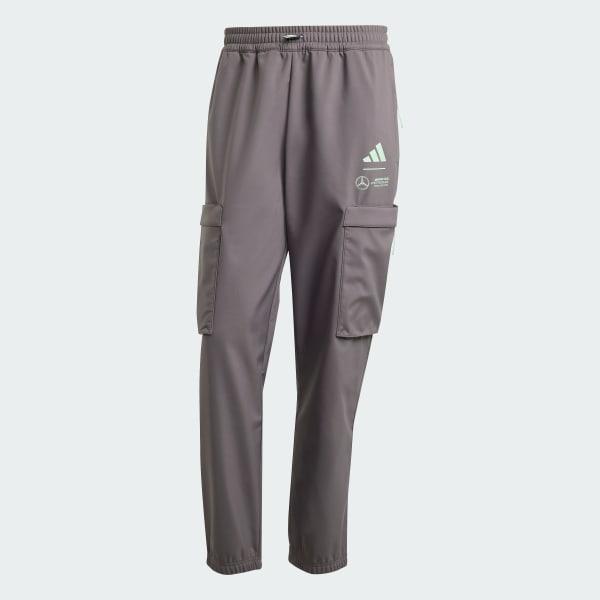 adidas MERCEDES - AMG PETRONAS FORMULA ONE TEAM PREMIUM WOVEN PANT Grey Strata L Mens Product Image