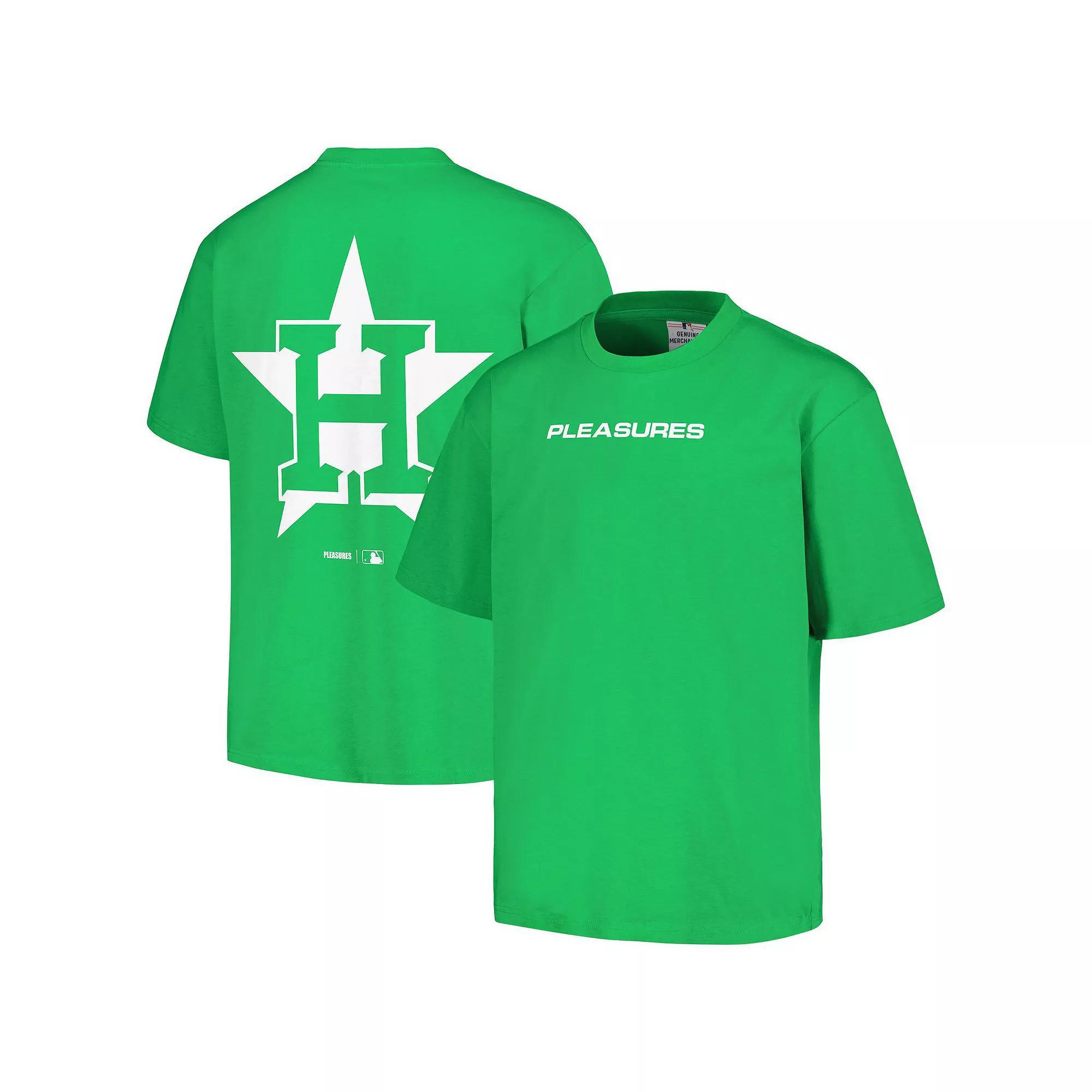 Men's PLEASURES  Green Houston Astros Ballpark T-Shirt, Size: 2XL Product Image