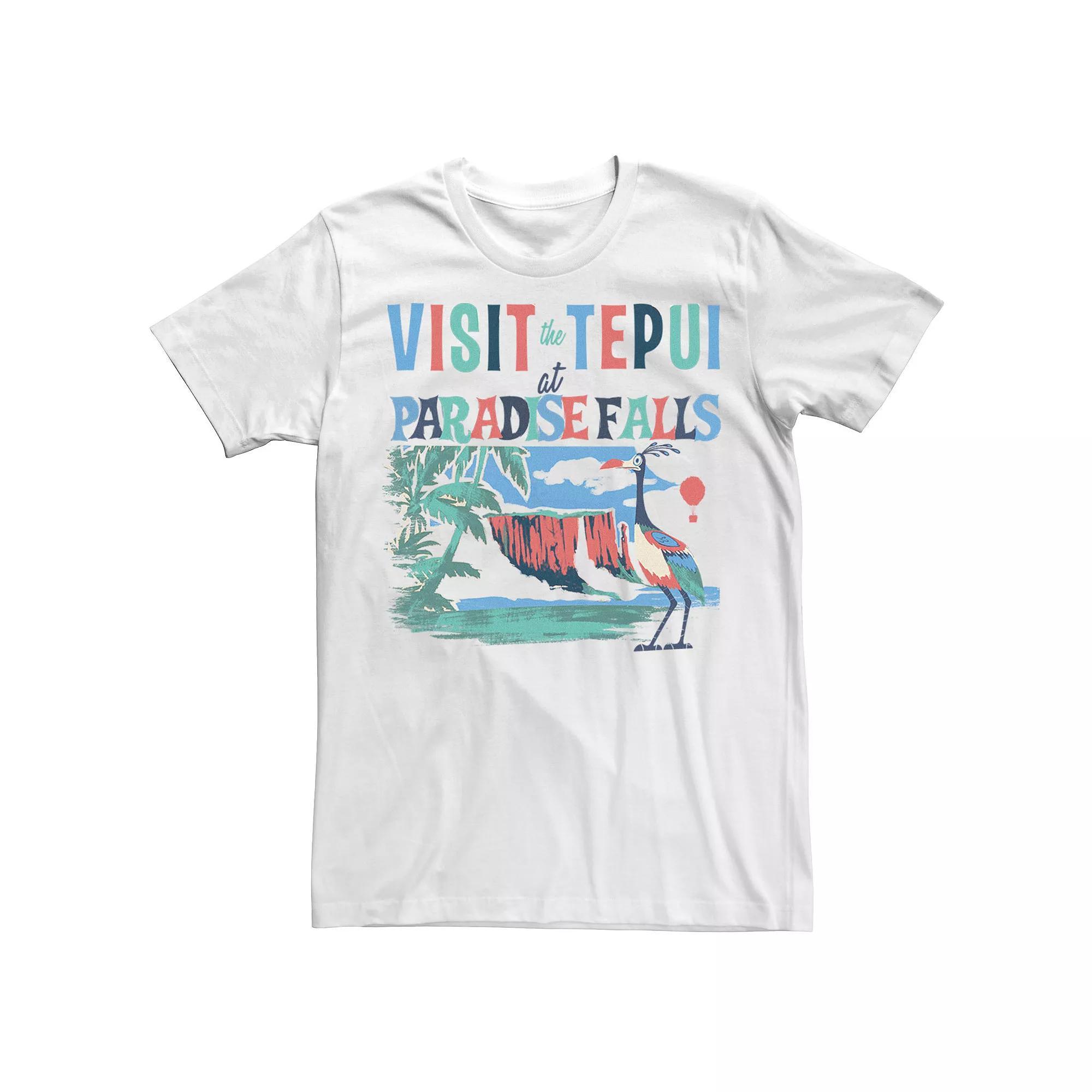 Disney / Pixar's Up Men's Paradise Falls Graphic Tee, Size: Large, White Product Image
