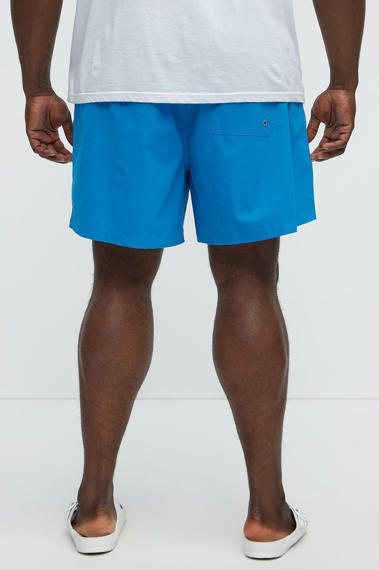 Hype Summer Swim Mid Trunk - Blue/combo Product Image