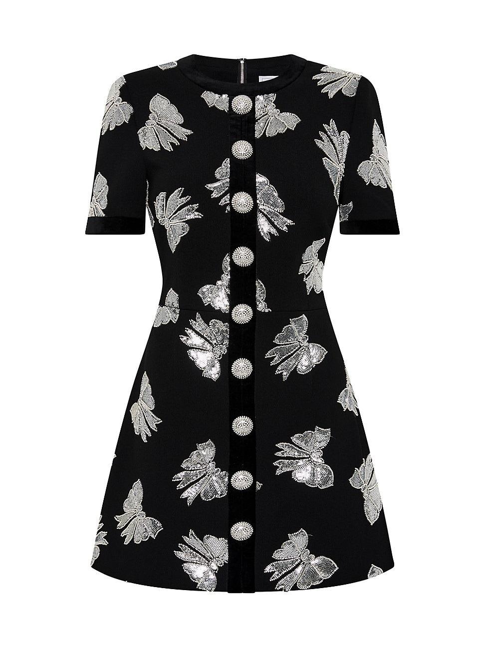Womens Nicky Hilton x Rebecca Vallance Valor Bow Appliqu Minidress Product Image