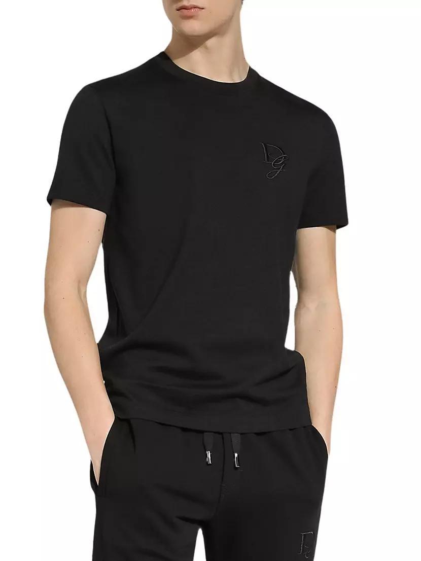Mens Crewneck T-Shirt in Cotton Product Image